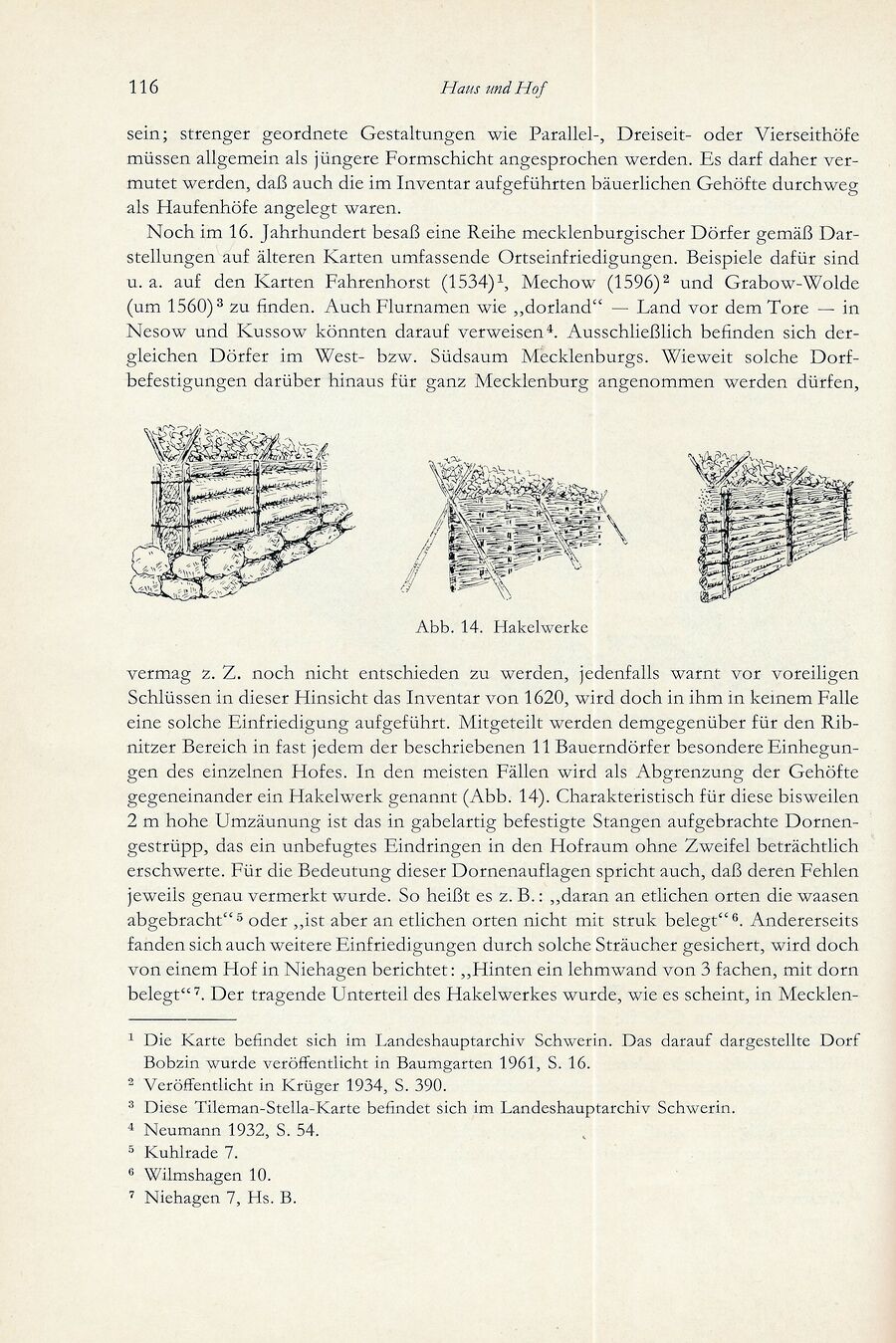 Baumgarten Bentzin 1963 Hof u Wirtschaft Ribn Bauern 116