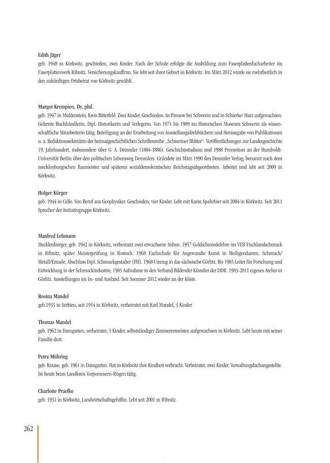 Margot Krempin Körkwitz - Chronik 1912 S262