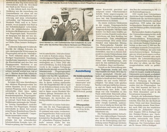 Presse-Beitrag der NNN vom 1.12.2022 zum Beginn der Heinkelwerke b