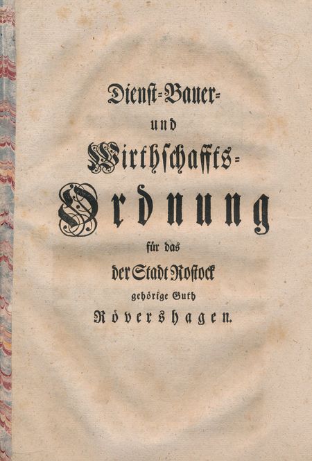 links Rövershagen Wirtschaftsordnung 1767 01