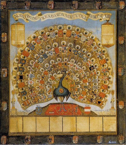 Datei:Habsburger Pfau 1555.jpg