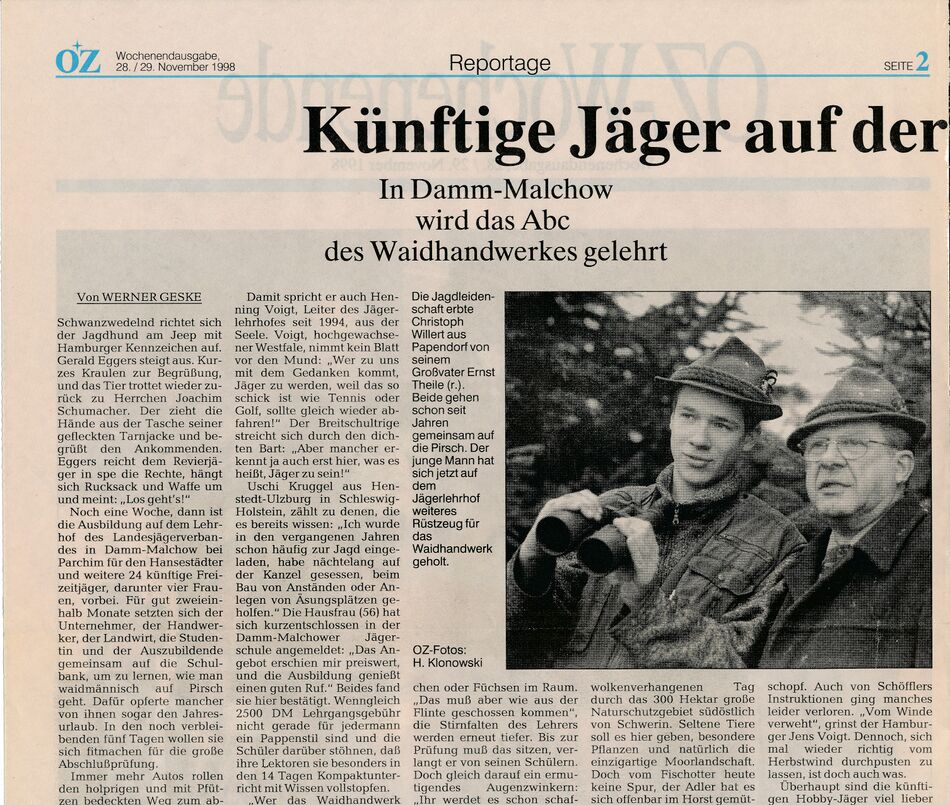 RH RF Christoph Willert OZ 28.11.1998 1