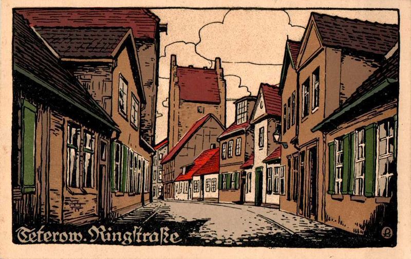 Datei:Teterow Altstadt Steindruck um 1920.jpg