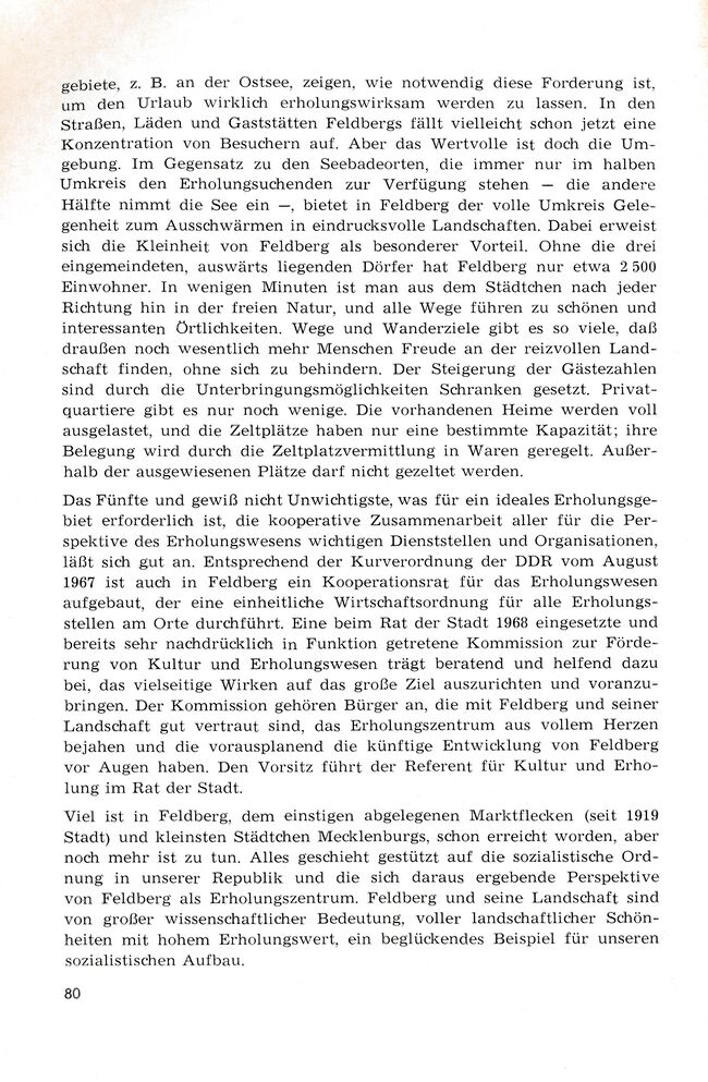 Barby Feldberg Landschaft Erholungsgebiet 1971 80