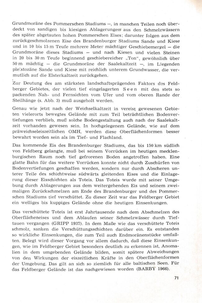 Barby Feldberg Landschaft Erholungsgebiet 1971 71