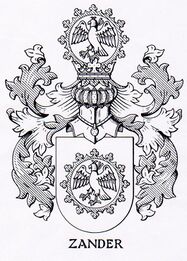 von Zander (Wappen von 1631) https://de.wikipedia.org/wiki/Datei:Zander-Wappen.jpg
