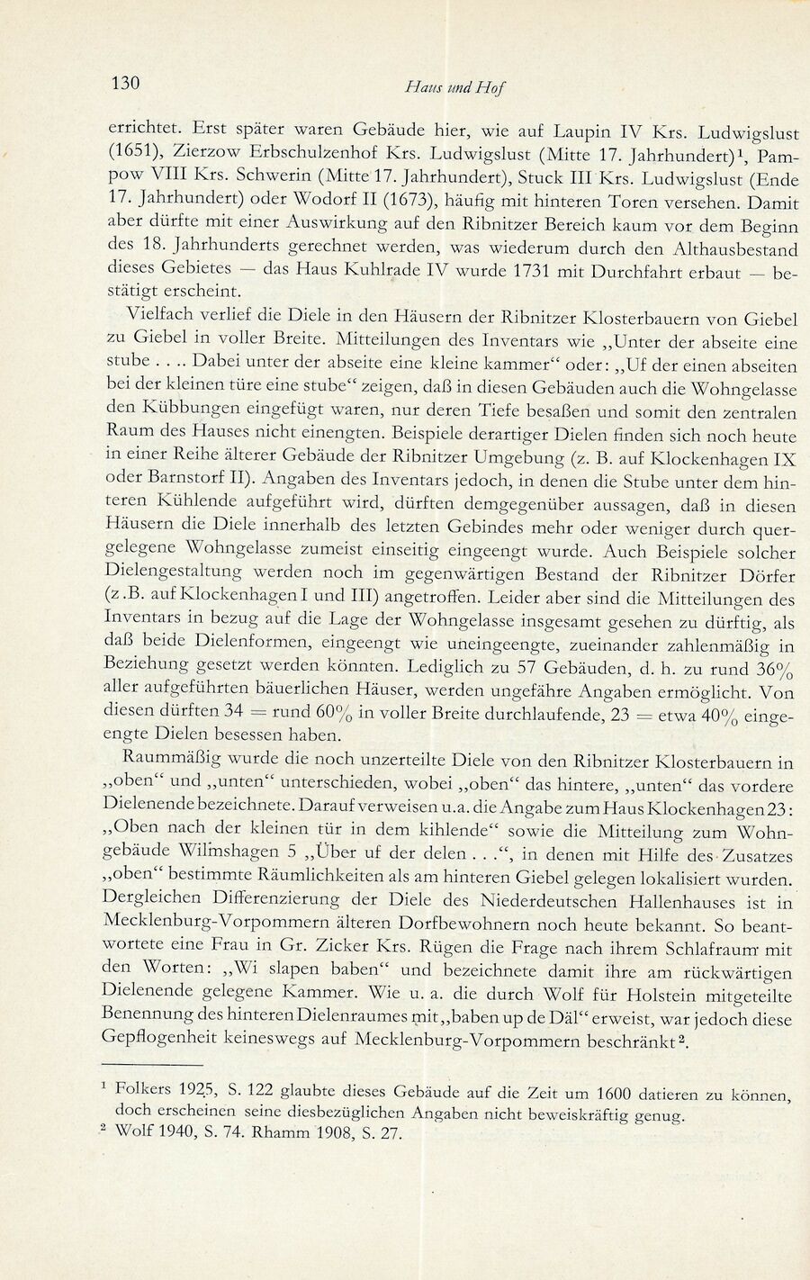 Baumgarten Bentzin 1963 Hof u Wirtschaft Ribn Bauern 130