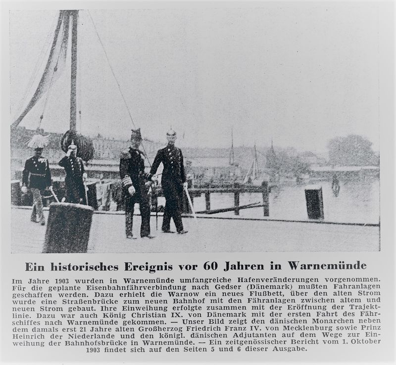 Warnemünde Einweihung Trajekt 1963 10