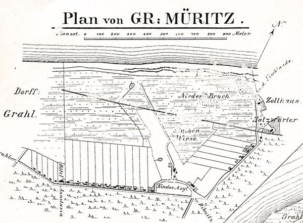 Plan von Groß-Müritz 1885
