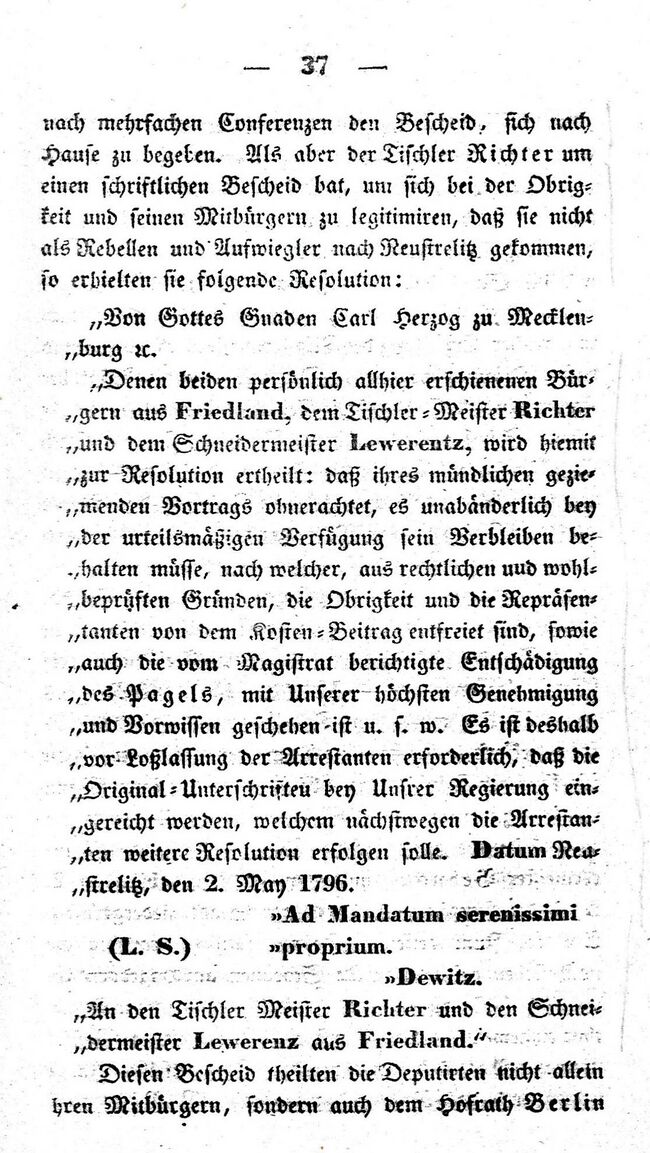 Friedland Reinhold 1838 37