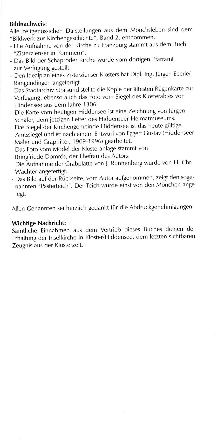 Als die Mönche nach Hiddensee kamen 1296 Inselpastor Manfred Domrös 1996 27