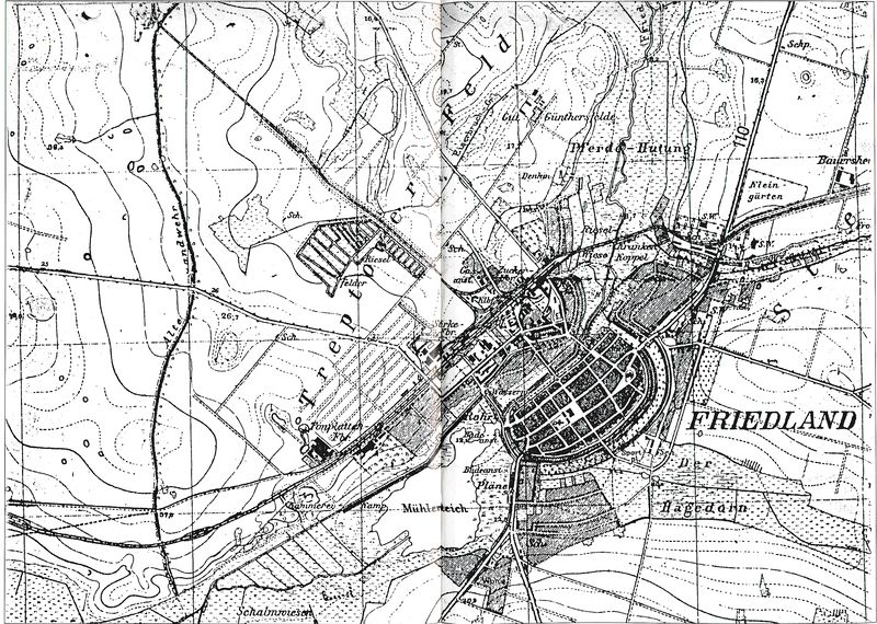 Datei:Friedland Messtischblatt Stand 1936.jpg