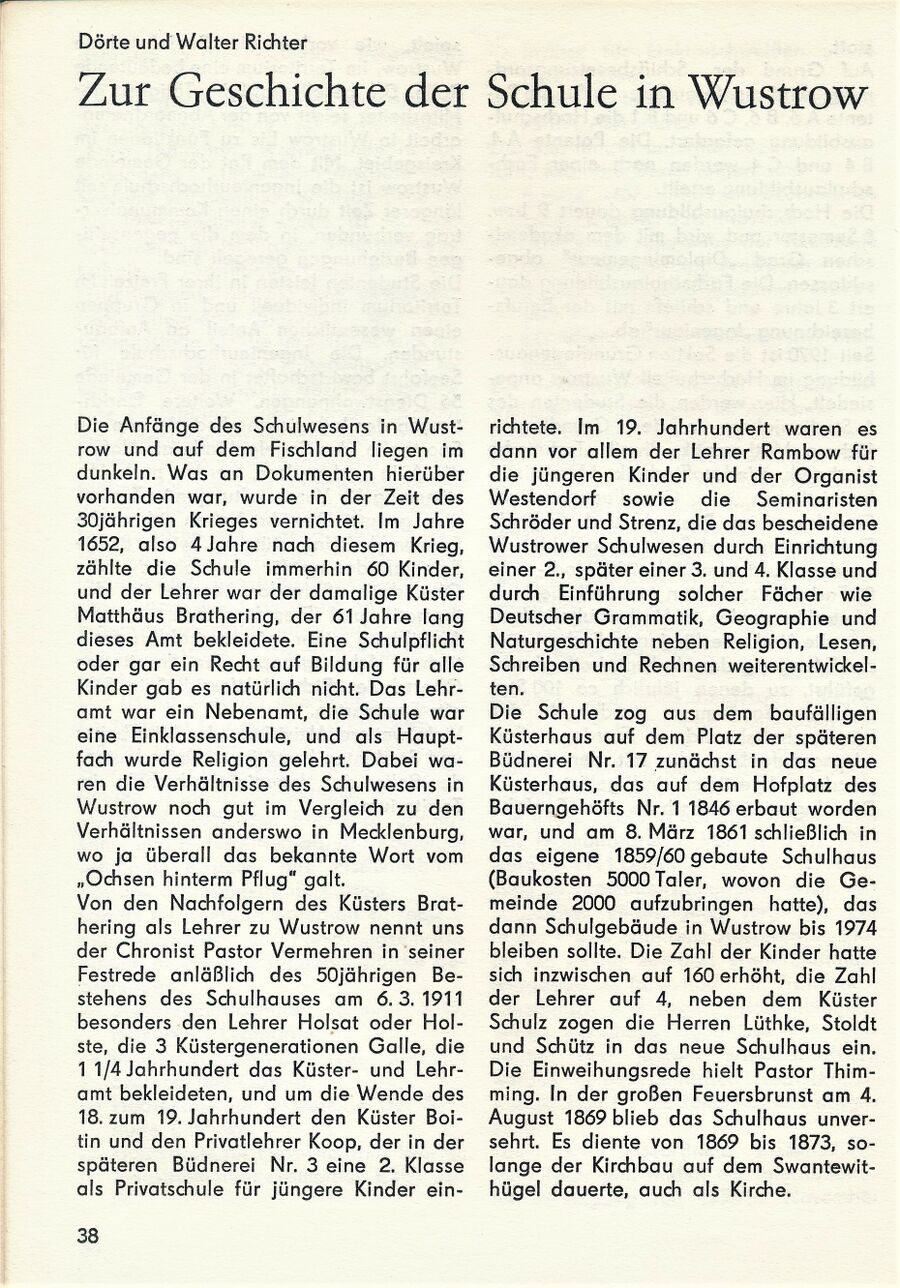 Wustrower Geschichte und Geschichten 1985 38