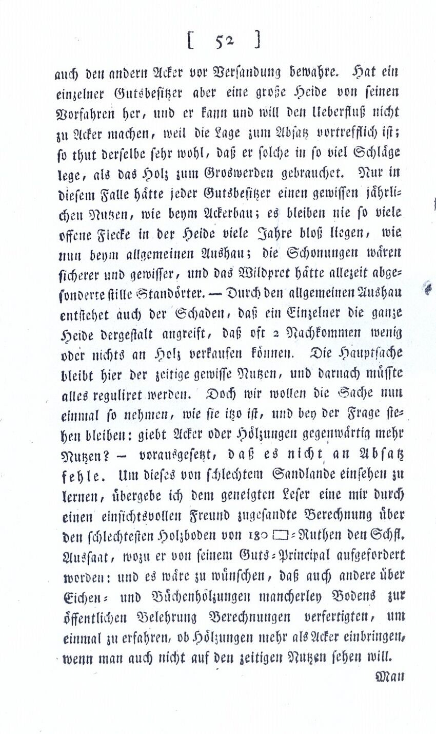 RH Becker 1793 Unterschied Acker und Holzertrag S. 52