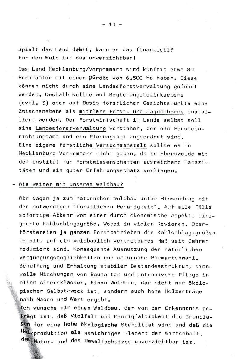 Oberlandforstmeister Christian Kähler Auszug 1990 14