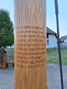Werbespruch ursprünglich auf Badeprospekten aus den 1930er Jahren © Dirk Herrmann