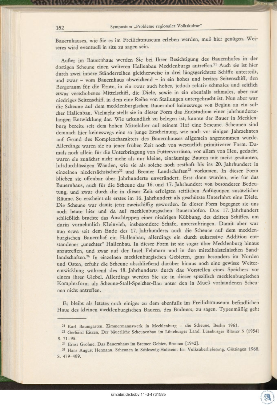 Baumgarten Bauernhaus Scheune Büdnerei in Mueß 152