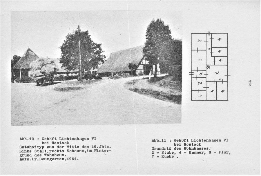 Baumgarten 1966 Haus u Dorf nw Mecklenburg 254