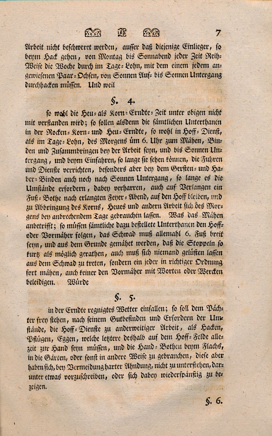 Rövershagen Wirtschaftsordnung 1767 06