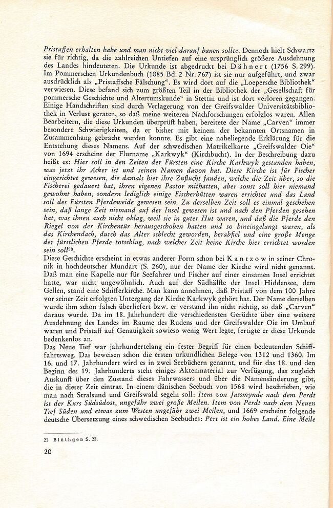 Dwars Baltische Studien, Bd. 45 (1958), S.20