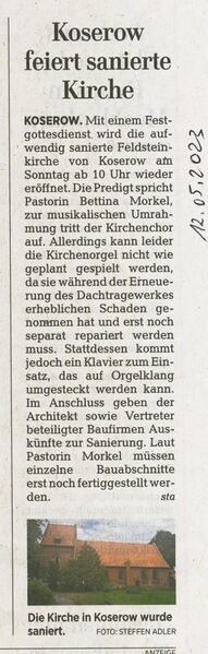Datei:2023 Koserow Kirche Sanierung.jpg