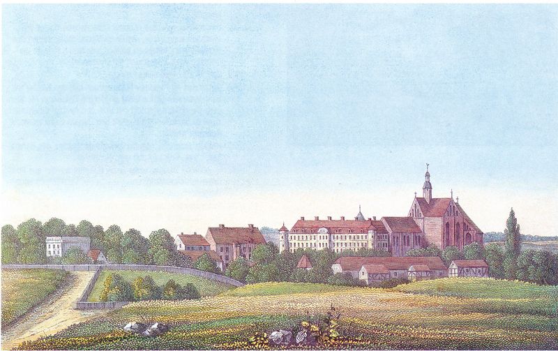 Datei:Dargun Schlossanlage Lithographie um 1845.jpg