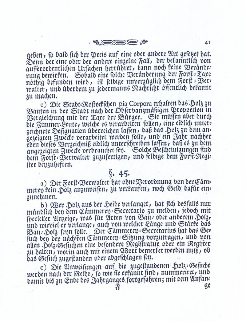 RH Herzogliches Regulativ 1774 41