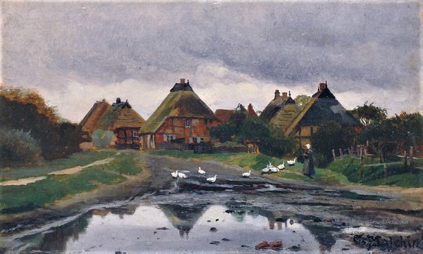 Wustrow Ortseingang am Permin 1914 Carl Malchin