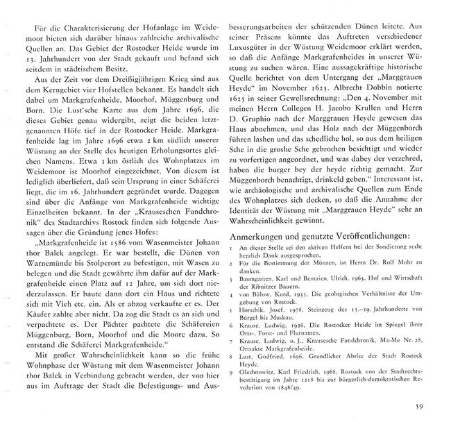 1986 RH Schäfer Wüstung Weidenmoor 59
