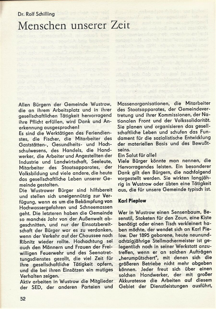 Wustrower Geschichte und Geschichten 1985 52