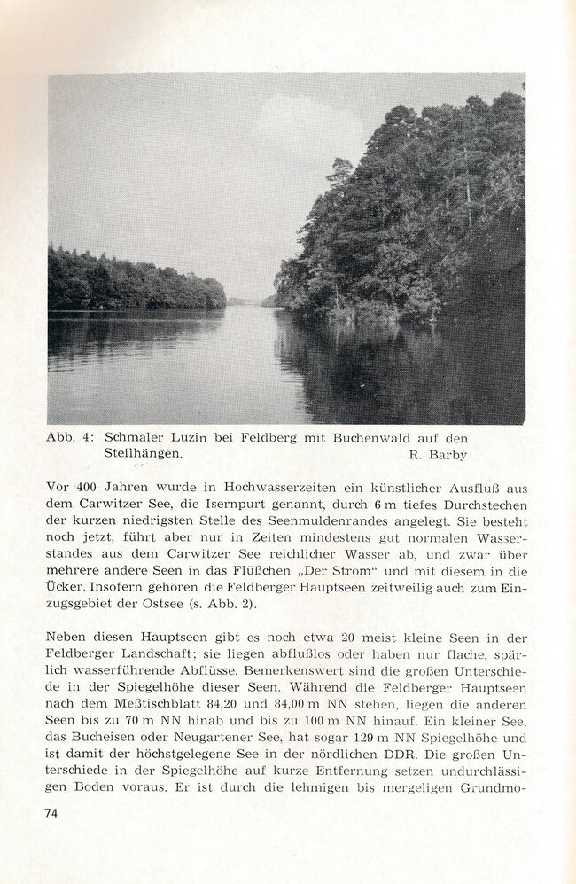 Barby Feldberg Landschaft Erholungsgebiet 1971 74