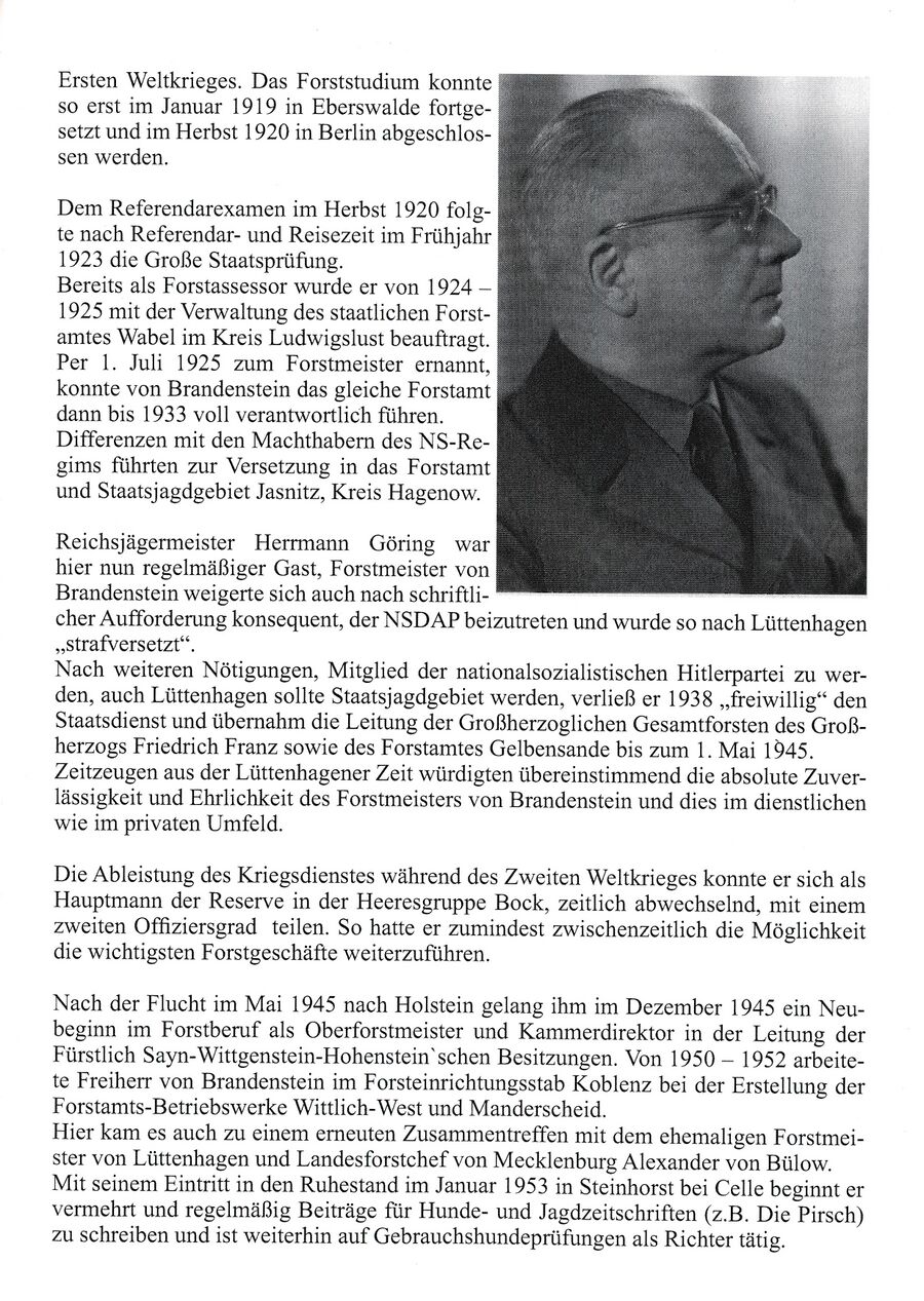 Fürstliche Heide Freiherr von Brandenstein b