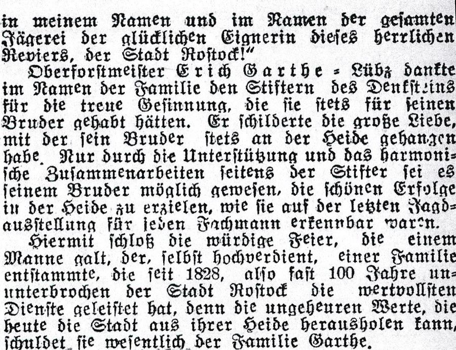 RH Einweihung Garthe_Stein 1921 c