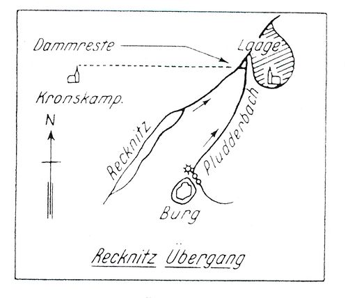 "Brückenort"- Laage an der Recknitzquerung der via-regia