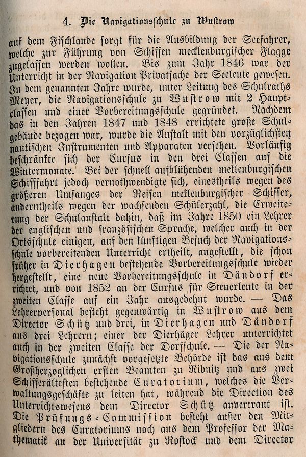 Die Seefahrsschule Wustrow Auszug Raabe Volkskunde 1864 1