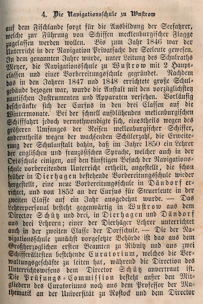 Die Seefahrtsschule Wustrow Auszug Raabe Volkskunde 1864 1