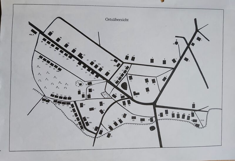 Ortsübersicht mit Hausnummern, Verfasser: Erwin Dettmann