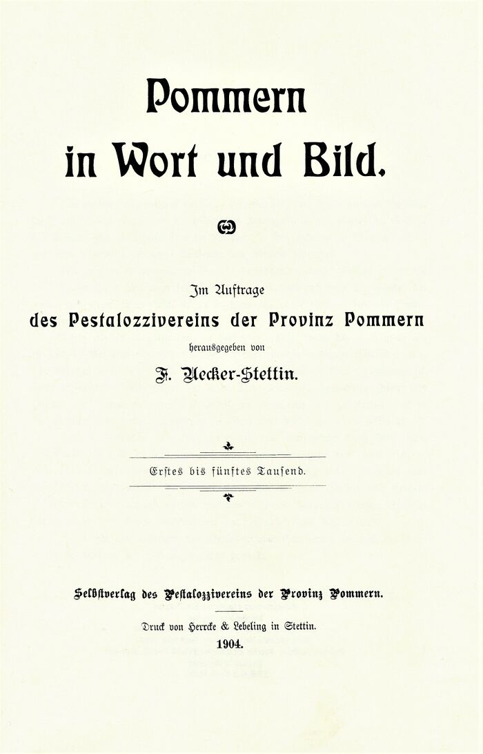 Ückermünder Heide Heinrich Kohlmann 1904 Titel