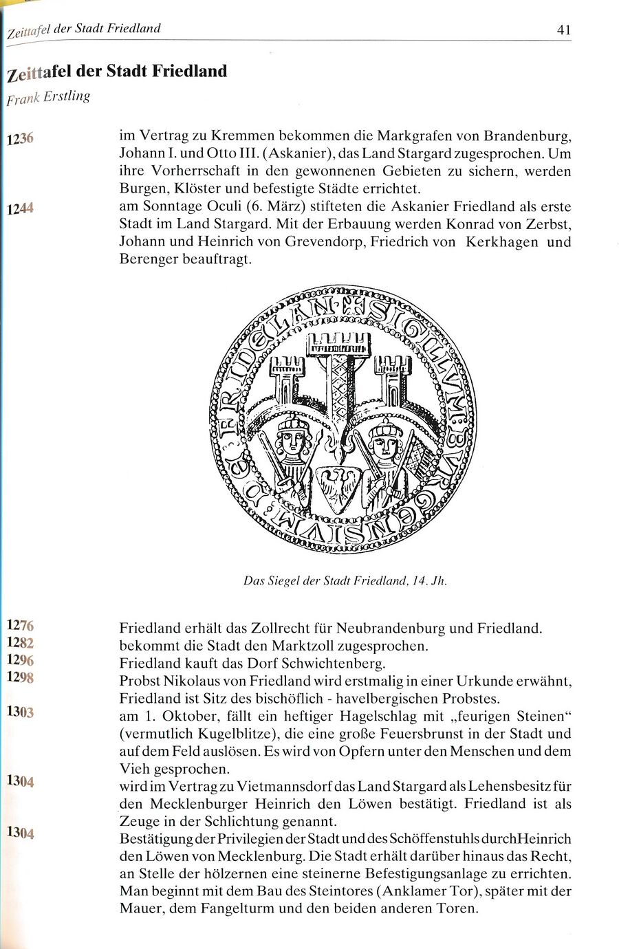 Festschrift 750 Jahre Friedland 1994 041