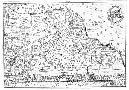 Lust Reiterkarte älteste Darstellung Rövershagens 1696