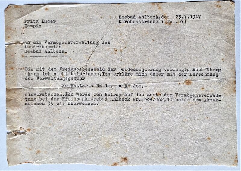 Datei:Zempin 1947 Verwaltungsgebühr.jpg
