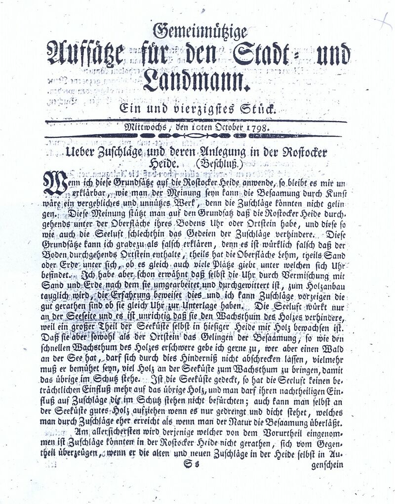 Becker Zuschläge und deren Anlegung in der RH 1798 4