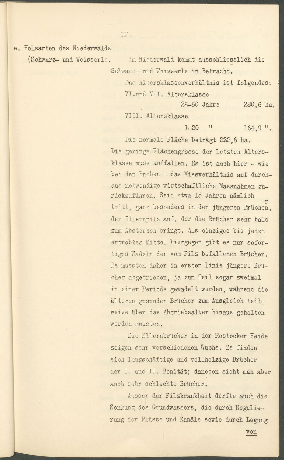 Max Garthe Allg. Beschreibung der Rostocker Stadtforst 1911 12