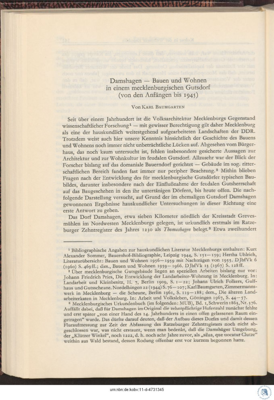 Baumgarten 1973 Damshagen 142