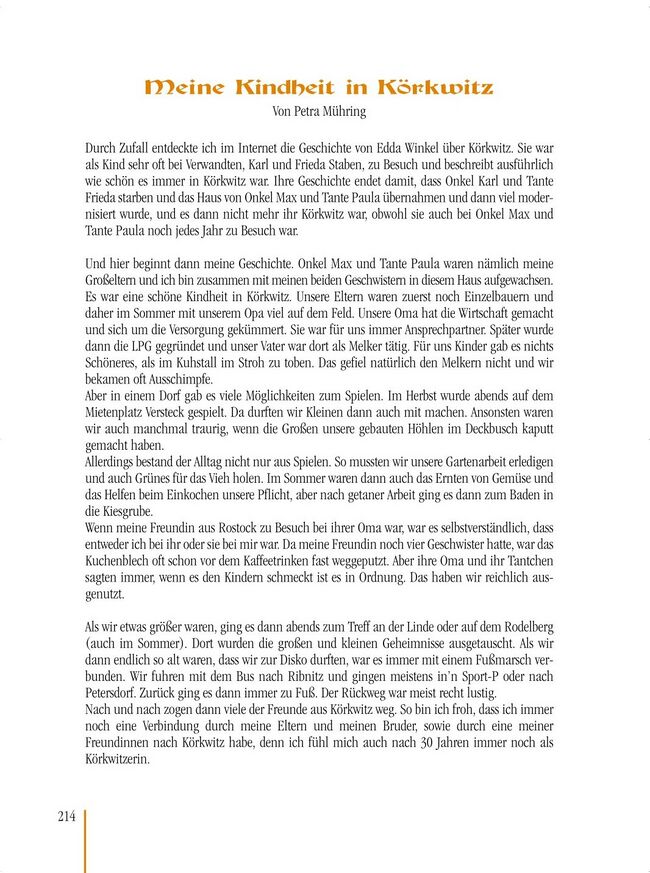 Margot Krempin Körkwitz - Chronik 1912 S214