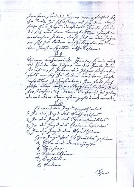 1805 Jagd Reglement Rostocker Heide 05