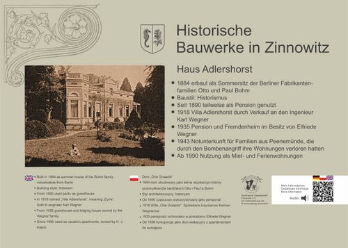 Zinnowitz historische Zeittafel Adlershorst.jpg