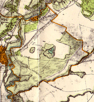 Feldmark Wiebendorf in der Wiebekingschen Karte 1786