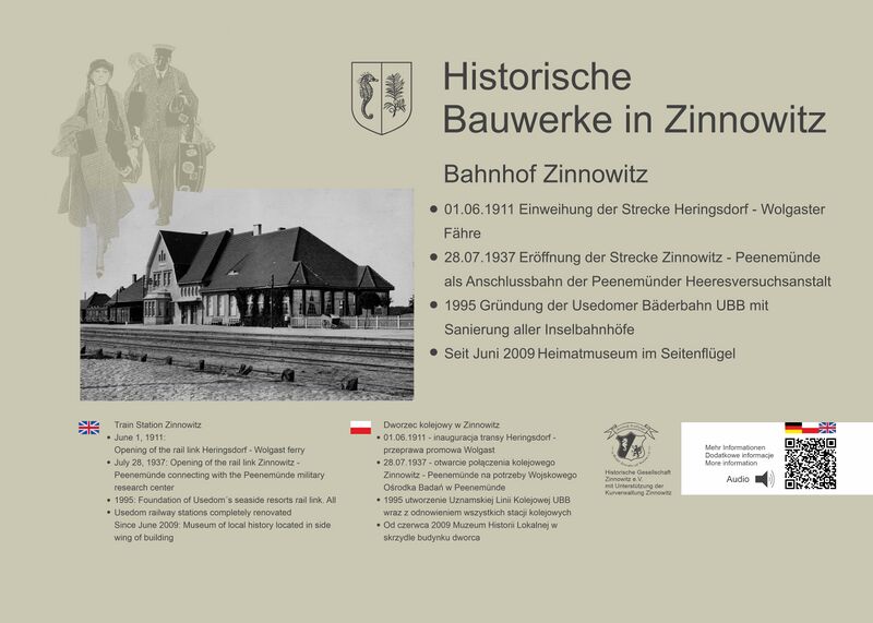 Datei:Zinnowitz historische Zeittafel Bahnhof.jpg