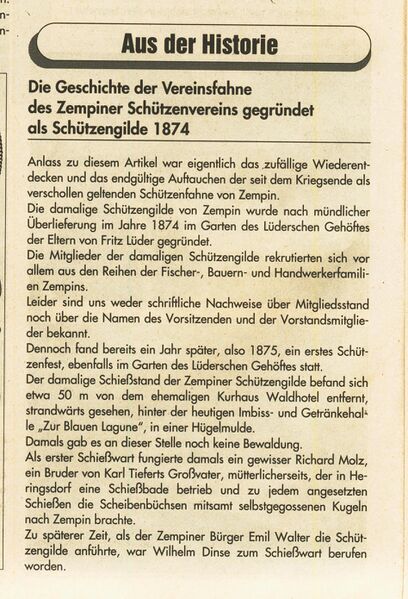 Datei:Zempin Schützenfahne Geschichte 1.jpg